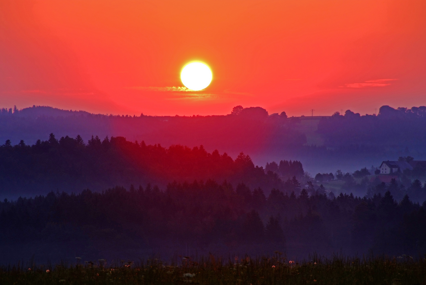 kurz nach Sonnenaufgang