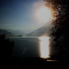 Kurz nach Sonnenaufgang am Brienzersee