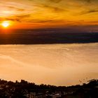 Kurz nach Sonnenaufgang am Starnberger See