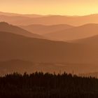 Kurz nach Sonnenaufgang auf dem Lusen...