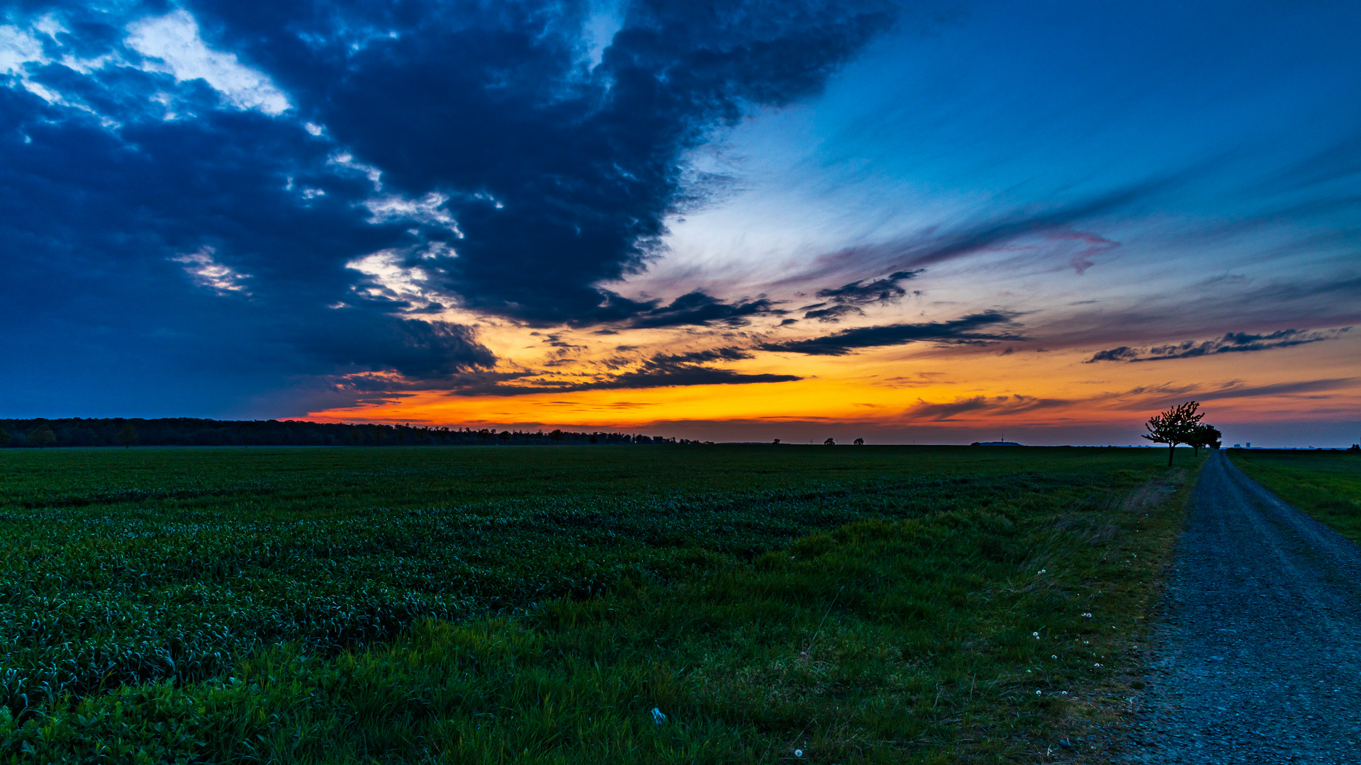 Kurz nach Sonnenuntergang