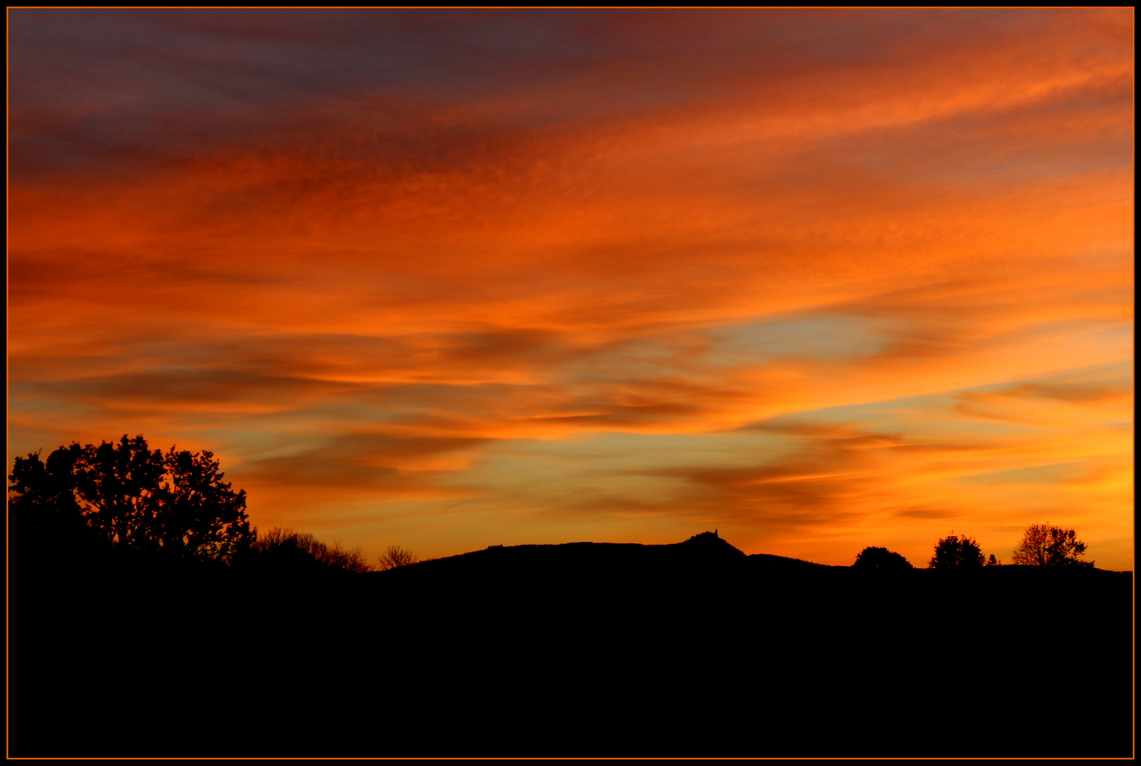 Kurz nach Sonnenuntergang.