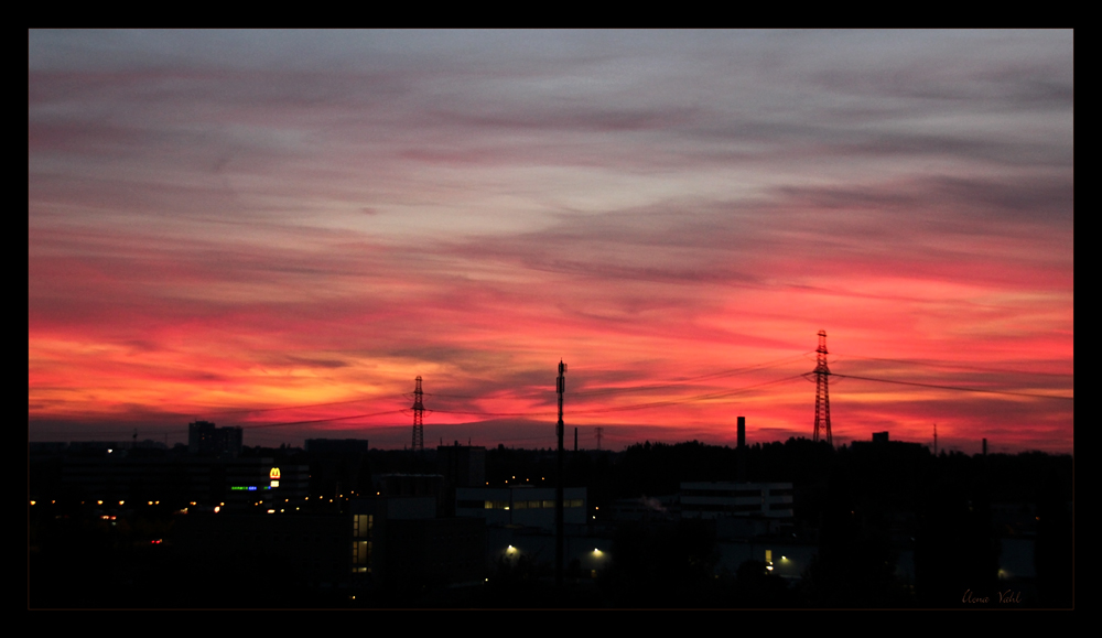 Kurz nach Sonnenuntergang