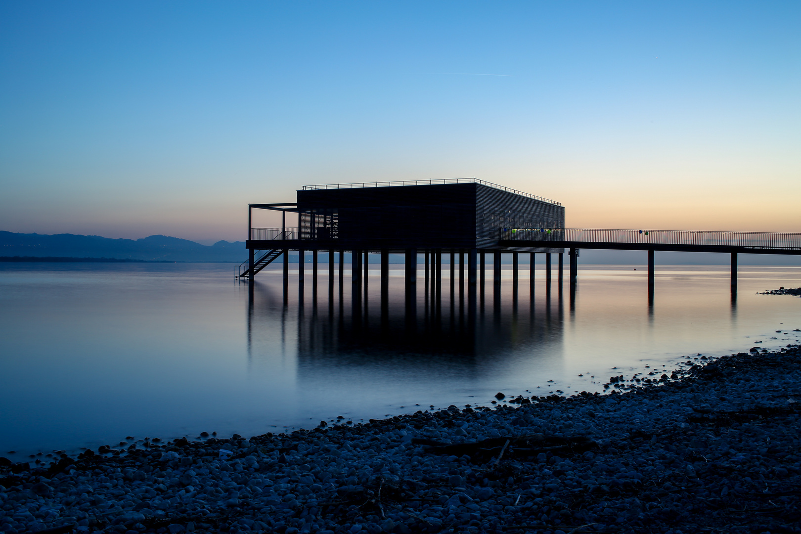 Kurz nach Sonnenuntergang, Bregenz, Bodensee