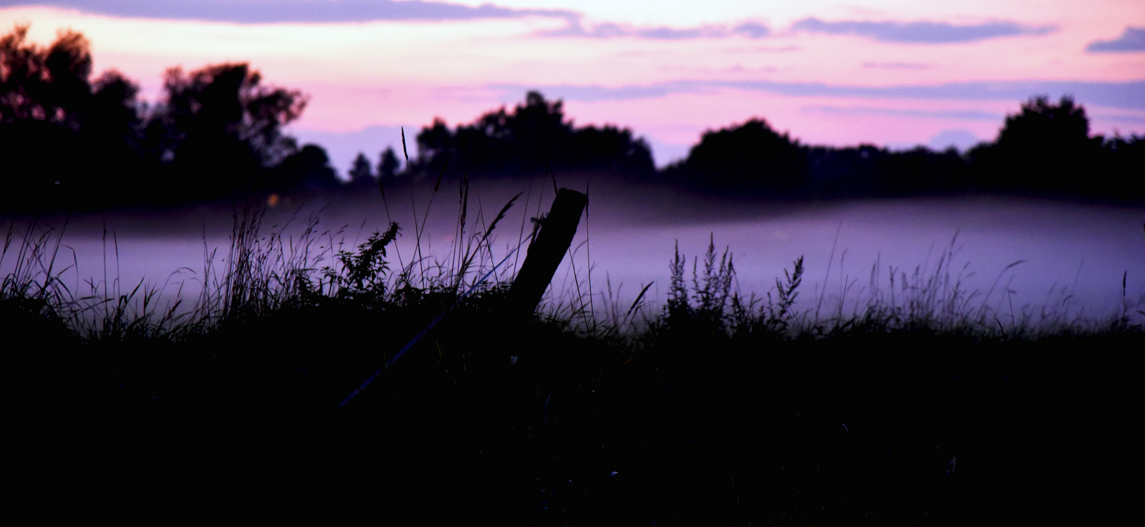 kurz nach Sonnenuntergang... der Nebel zieht auf..