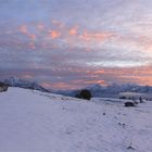 Kurz nach Sonnenuntergang im Ostallgäu.