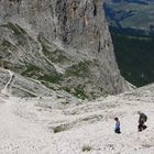 kurz oberhalb der Langkofelhütte