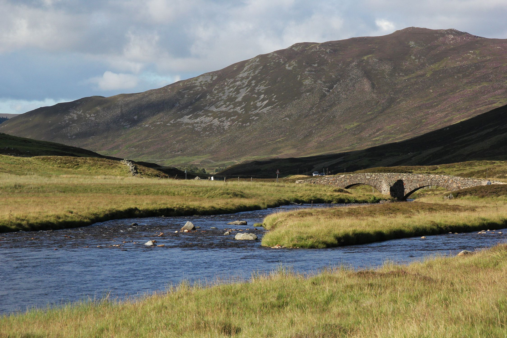 Kurz vor Auchallater im Cairngorms National Park...