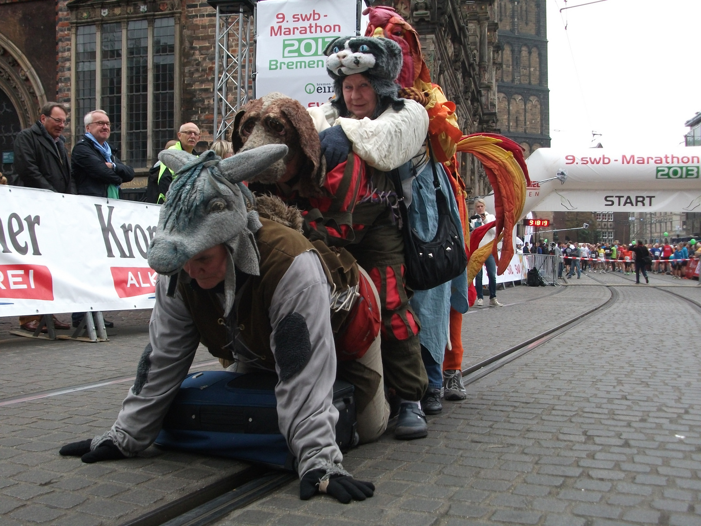 Kurz vor dem Bremer Marathon 2013