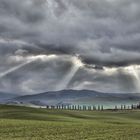 Kurz vor dem Gewitter im Val d'Orcia