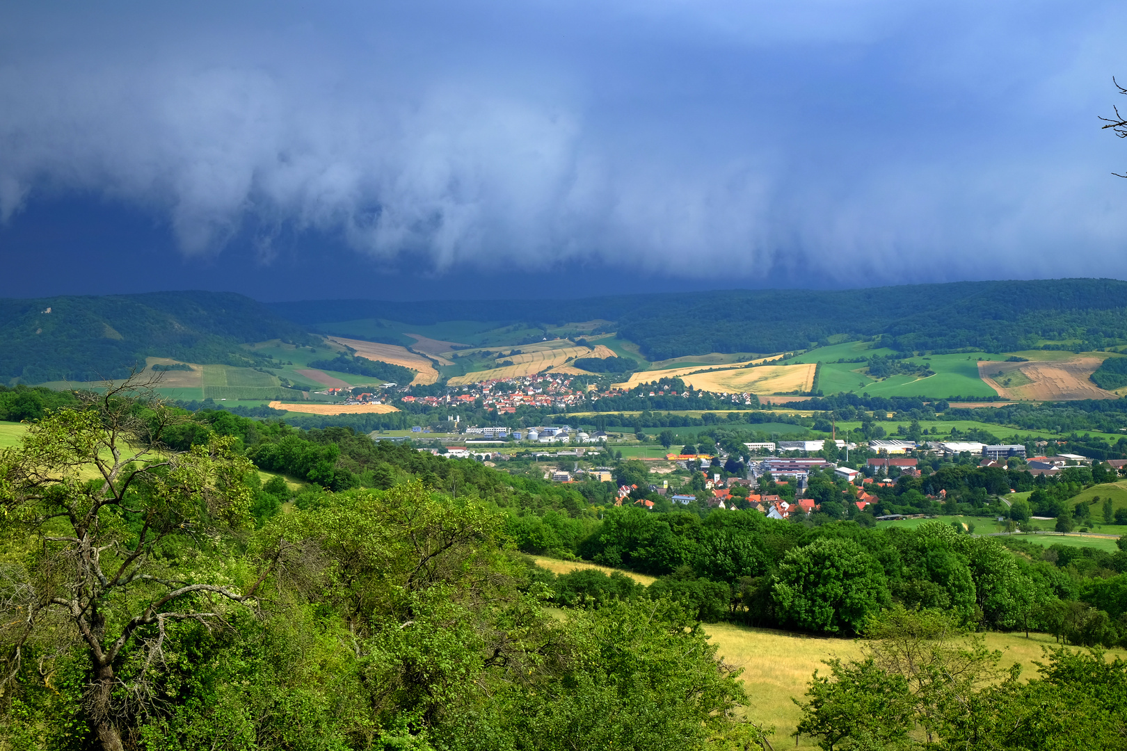 kurz vor dem Gewitter war ich noch trocken ...