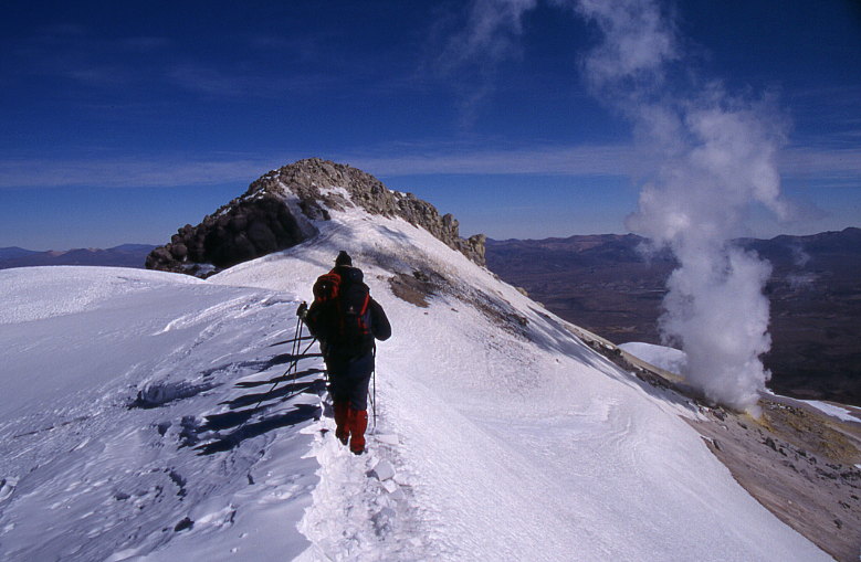 Kurz vor dem Gipfel ... über 6.000 m ...