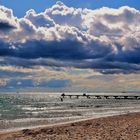 Kurz vor dem großen Regen. Südstrand auf Fehmarn.