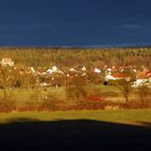 Kurz vor dem Regen-Im Hintergrund Markelfingen am Bodensee