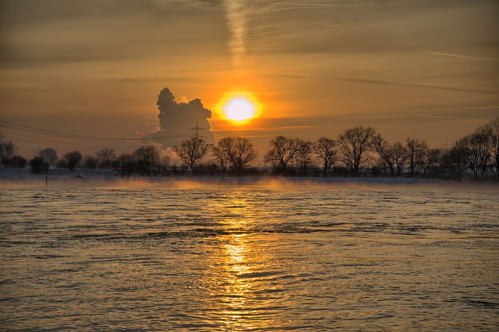 kurz vor dem Sonnenuntergang