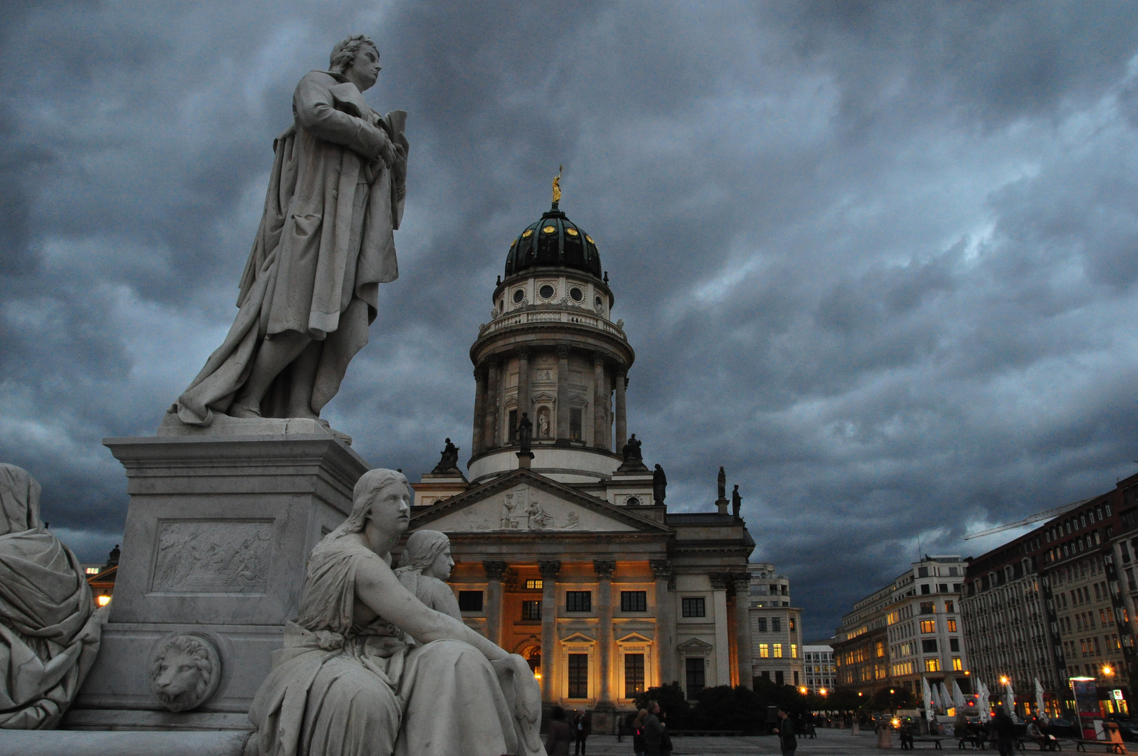 kurz vor dem Unwetter am Gendarmenmarkt