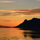 Kurz vor den Lofoten um Mitternacht