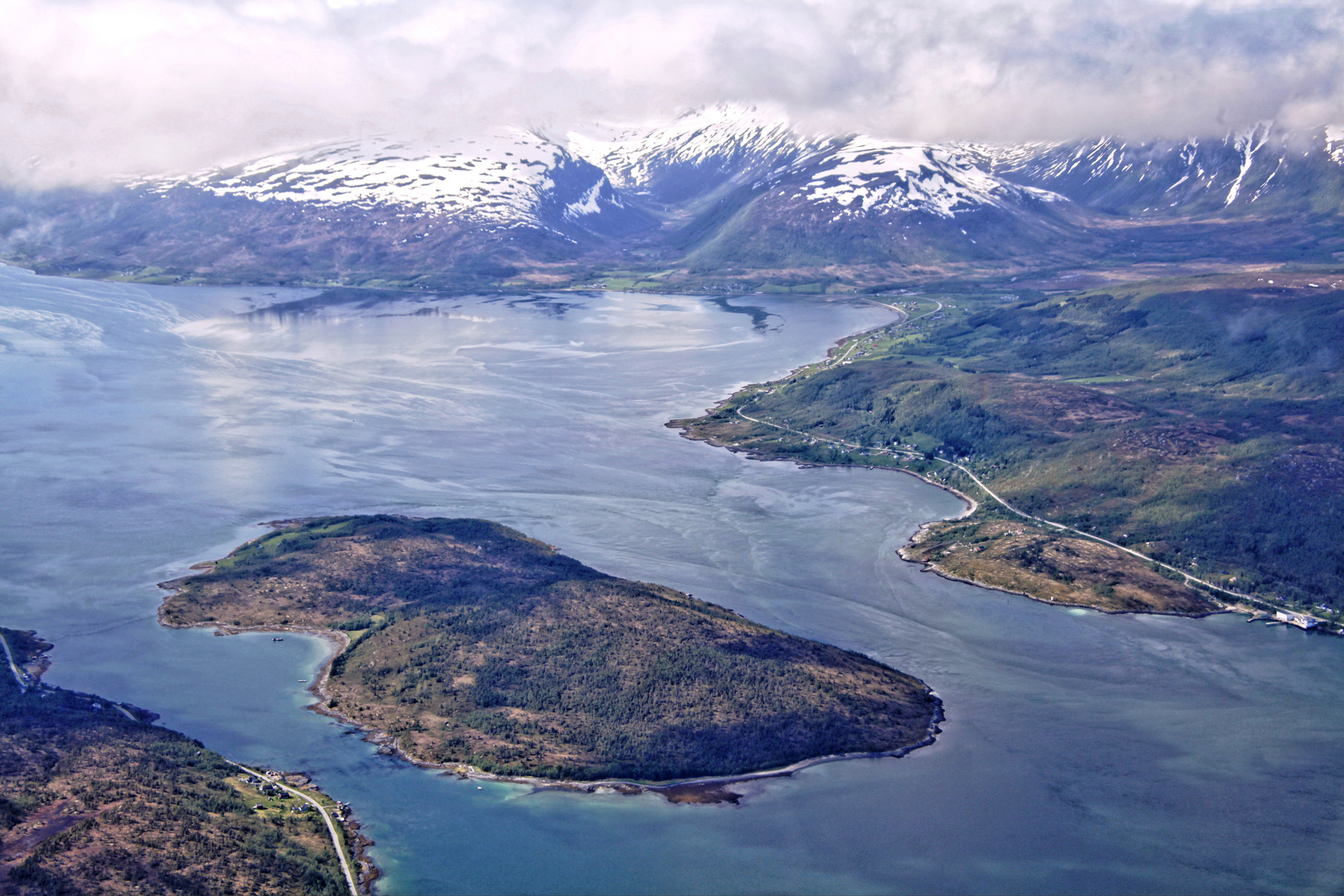 Kurz vor der Landung in Tromso