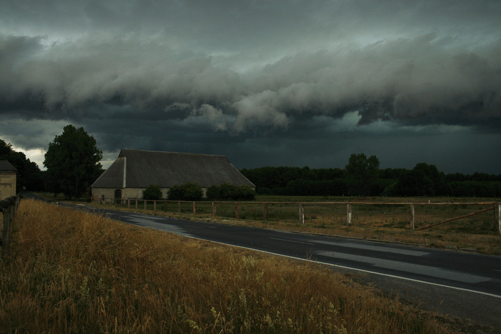 kurz vor einem Gewitter