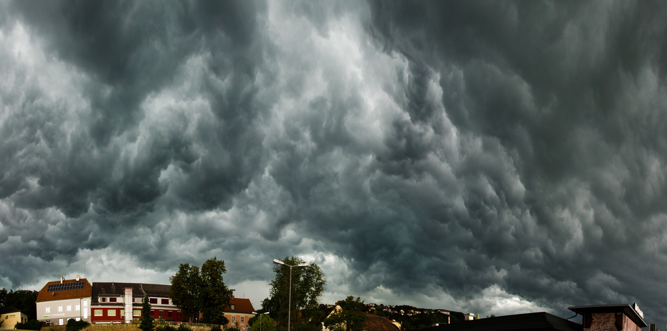 Kurz vor einem mächtigen Gewitter