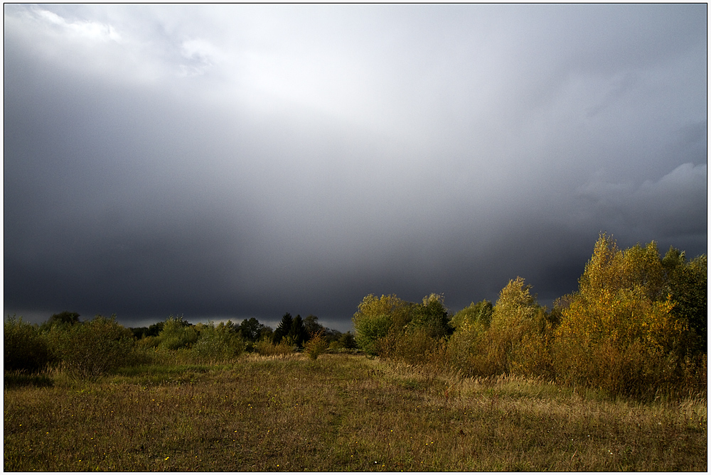 kurz vor einem Regenguß ...