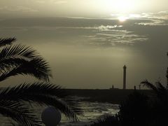 Kurz vor einem Sandsturm auf Lanzarote (Kein Schwarz-Weiß-Foto)