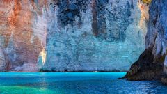 Kurz vor Erreichen des Navagio Beach mit Schiffswrack