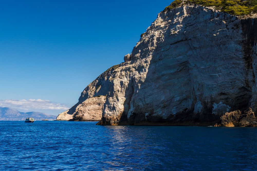 Kurz vor Erreichen des Navagio Beach mit Schiffswrack