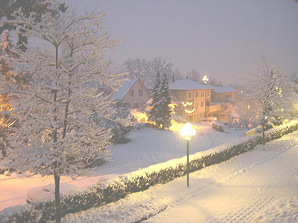 Kurz vor Mitternacht, als es schneite