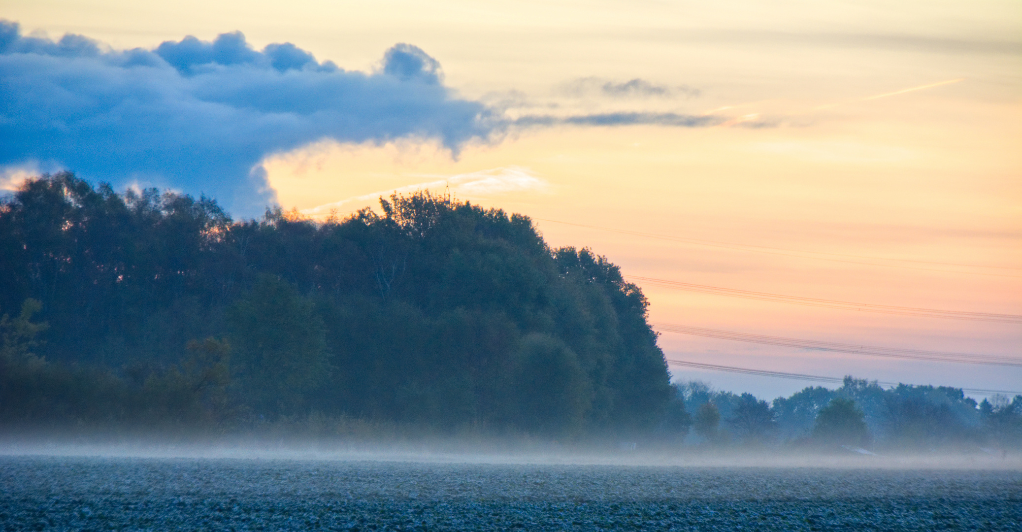 Kurz vor Sonnenaufgang