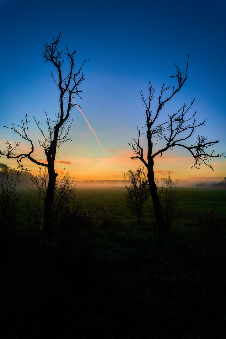 Kurz vor Sonnenaufgang