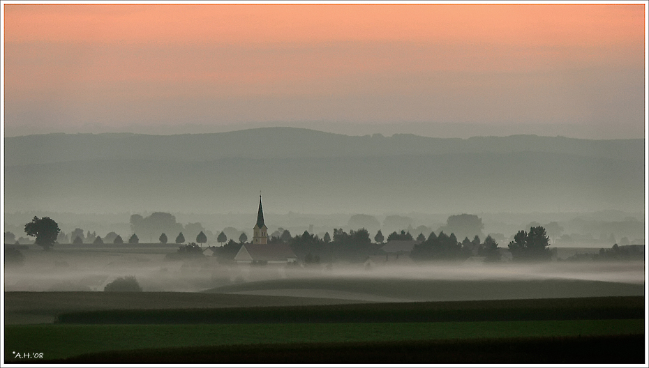 Kurz vor Sonnenaufgang