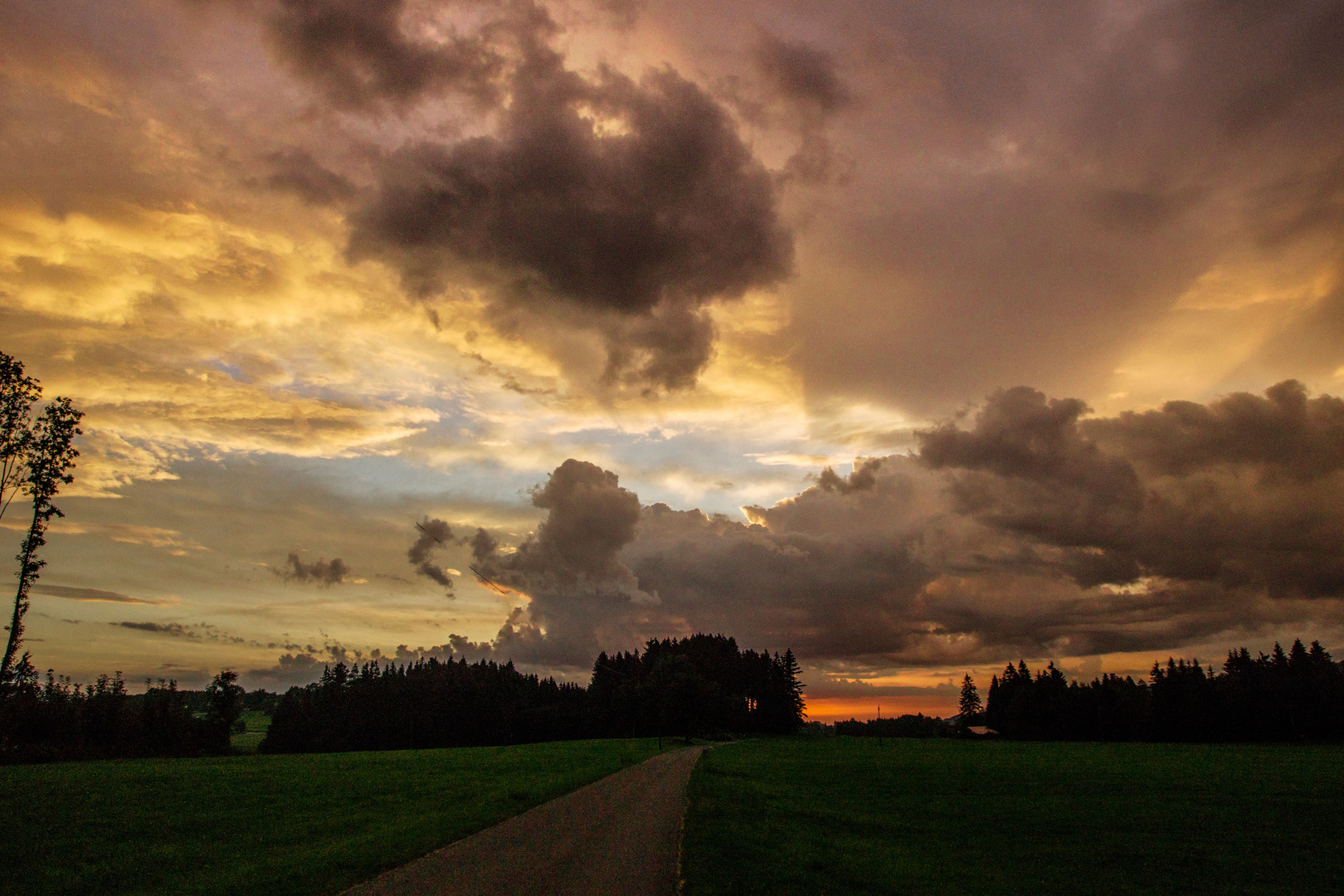 Kurz vor Sonnenaufgang