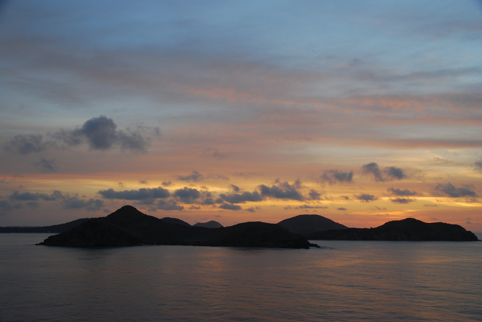 kurz vor Sonnenaufgang