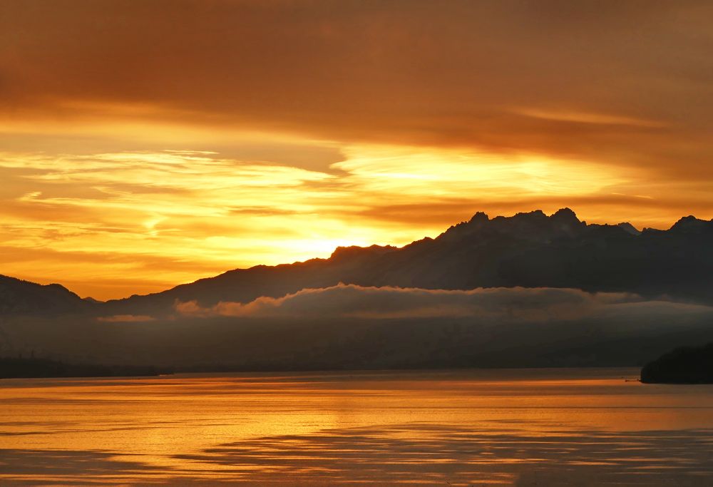 Kurz vor Sonnenaufgang