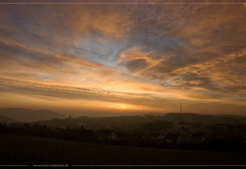 Kurz vor Sonnenaufgang...