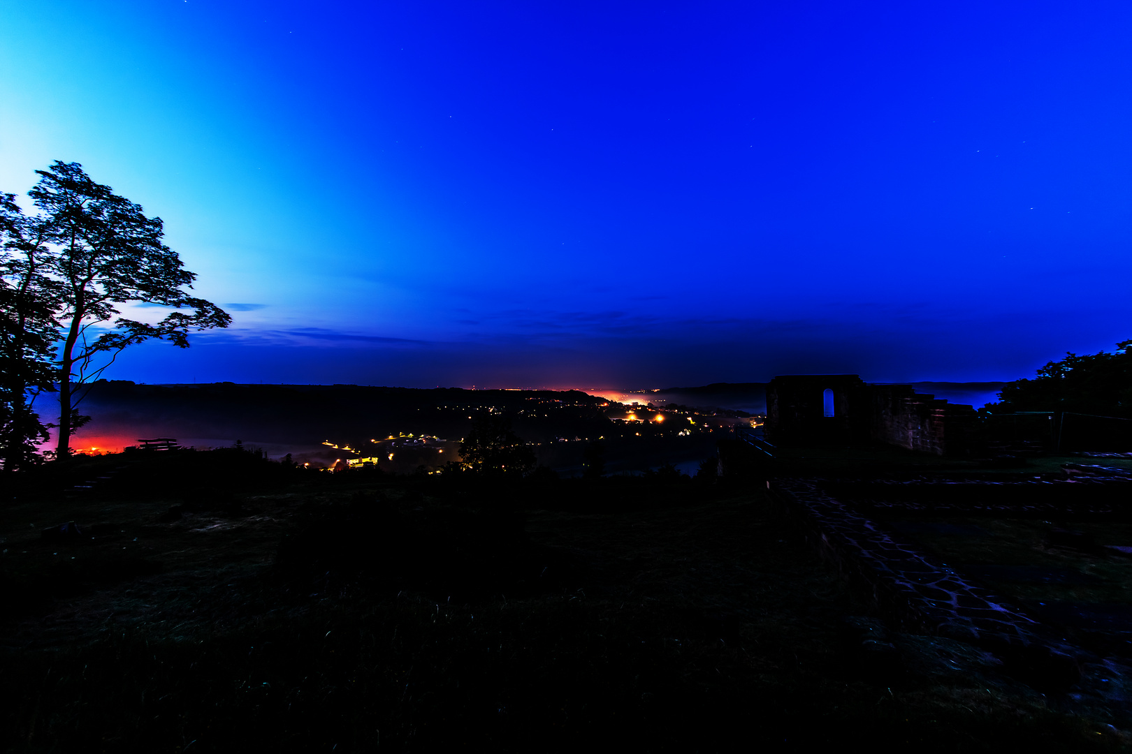 Kurz vor Sonnenaufgang