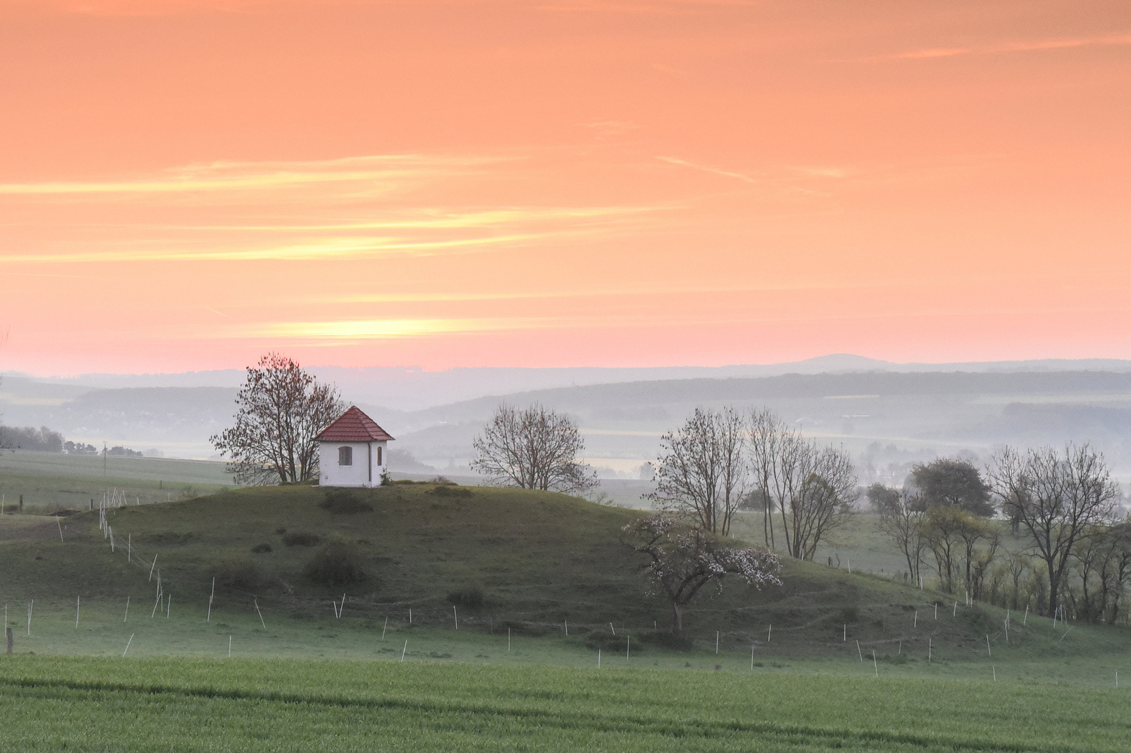 Kurz vor Sonnenaufgang