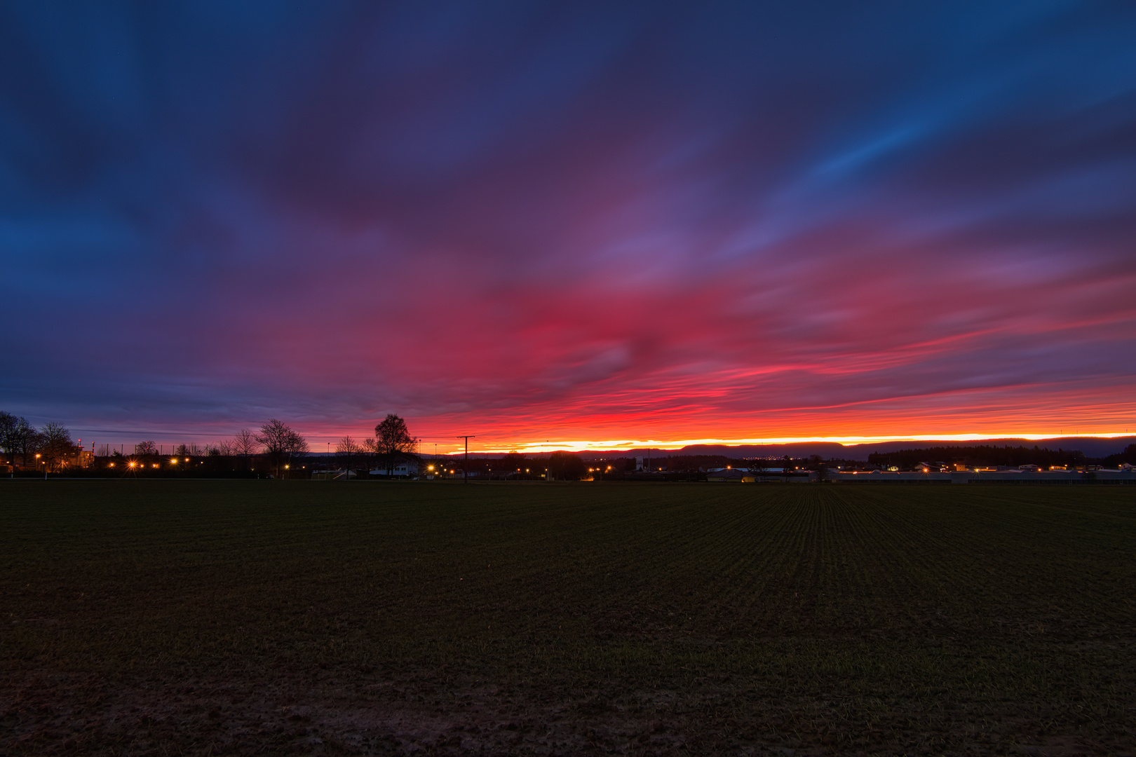 Kurz vor Sonnenaufgang