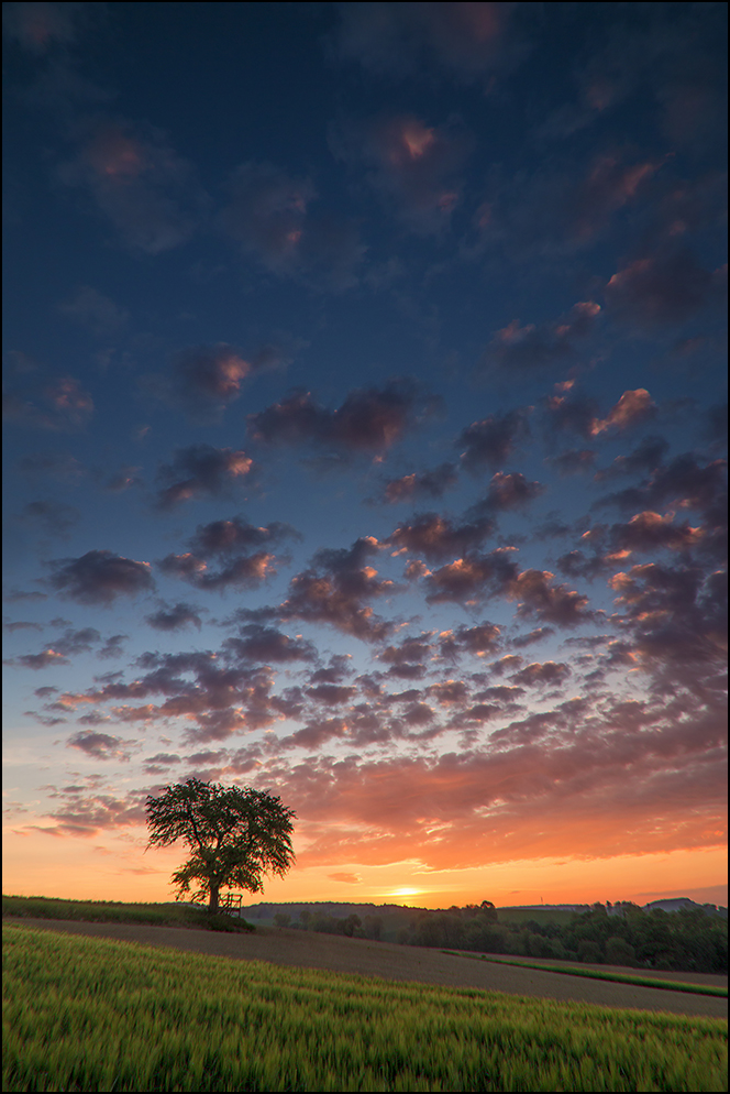 Kurz vor Sonnenaufgang