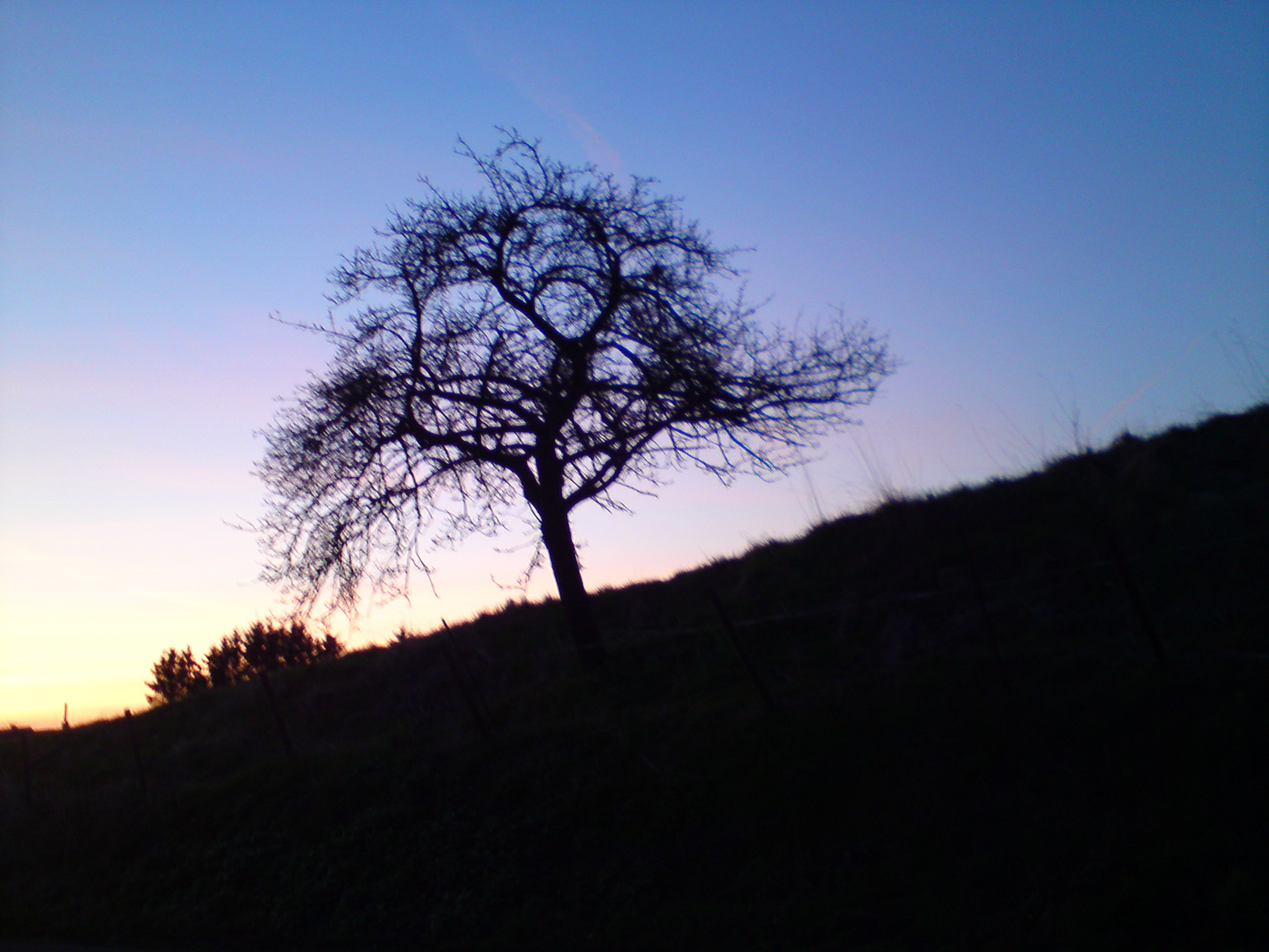 Kurz vor Sonnenaufgang