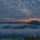 Kurz vor Sonnenaufgang am Lilienstein