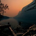 Kurz vor Sonnenaufgang am Moraine Lake