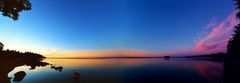 Kurz vor Sonnenaufgang am Sacandaga Lake, NewYork State, USA