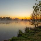 kurz vor Sonnenaufgang am Teich