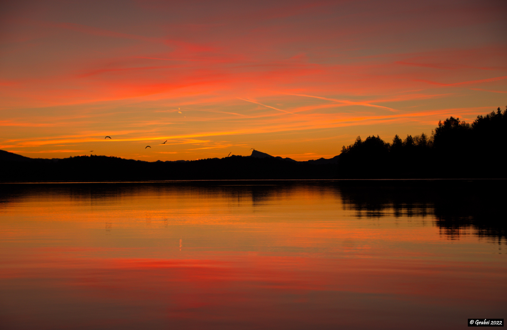 kurz vor Sonnenaufgang am Waginger See 