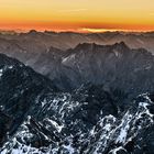 Kurz vor Sonnenaufgang auf der Zugspitze...