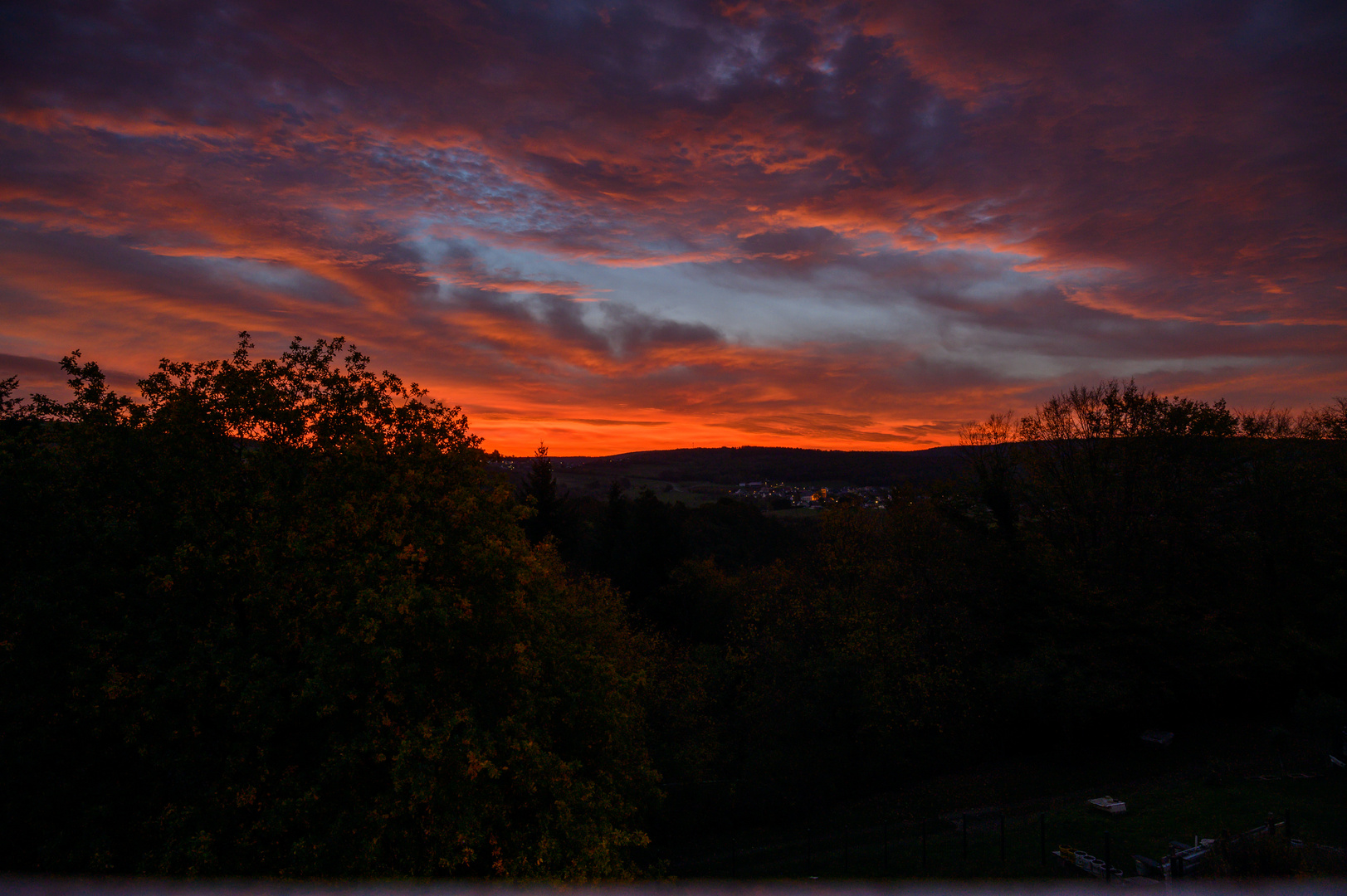 Kurz vor Sonnenaufgang