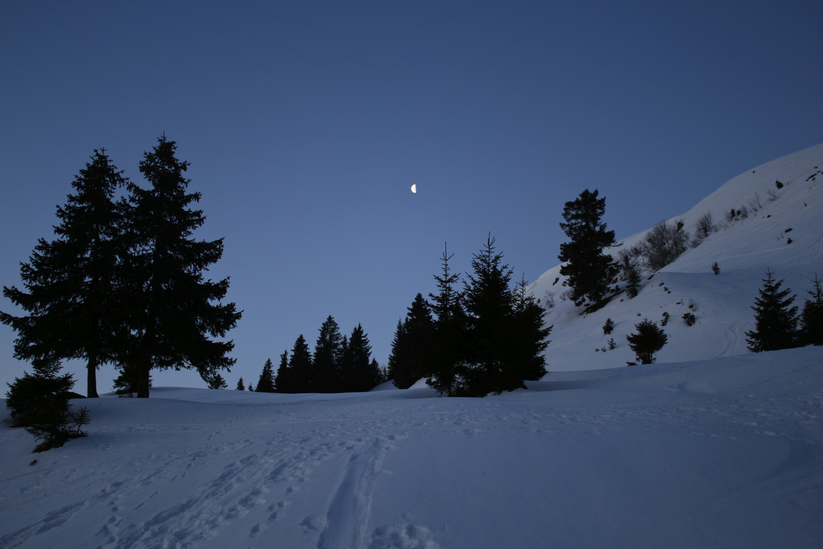 Kurz vor Sonnenaufgang