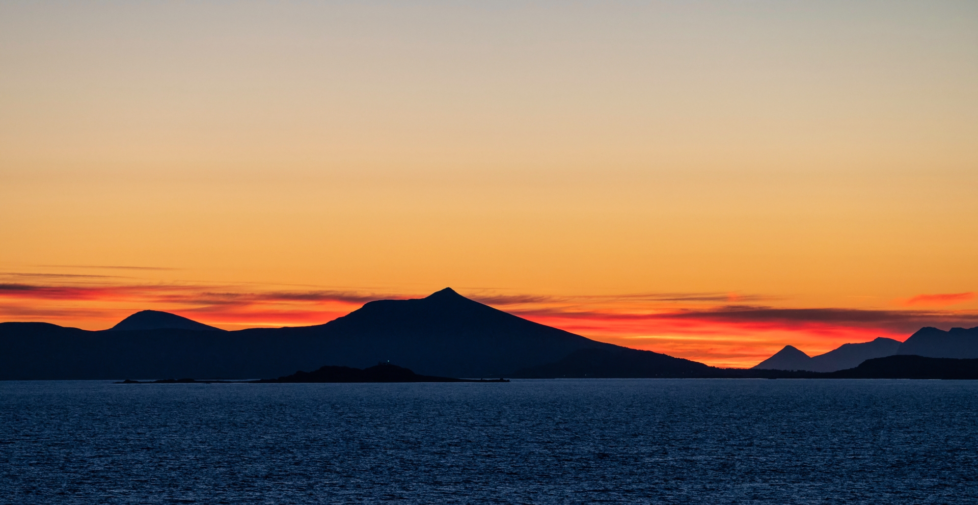 Kurz vor Sonnenaufgang